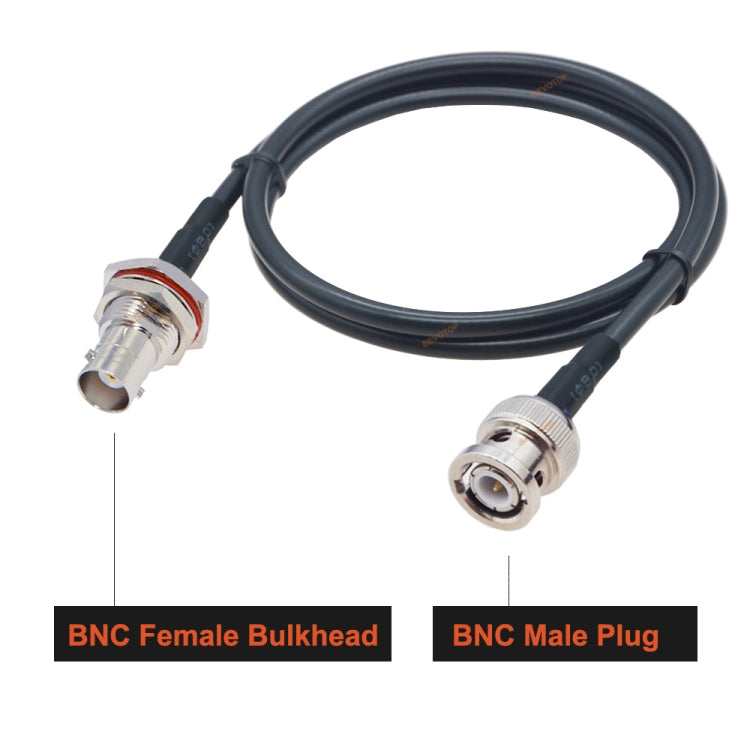 BNC Female With Waterproof Circle To BNC Male RG58 Coaxial Adapter Cable, BNC Female With Waterproof Circle To BNC Male 0.5m, BNC Female With Waterproof Circle To BNC Male 1m, BNC Female With Waterproof Circle To BNC Male 1.5m...