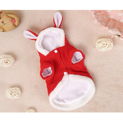 Pet Clothing Dog Pink Tender Bunny Ears Clothes, XS
