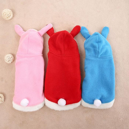 Pet Clothing Dog Pink Tender Bunny Ears Clothes, XS