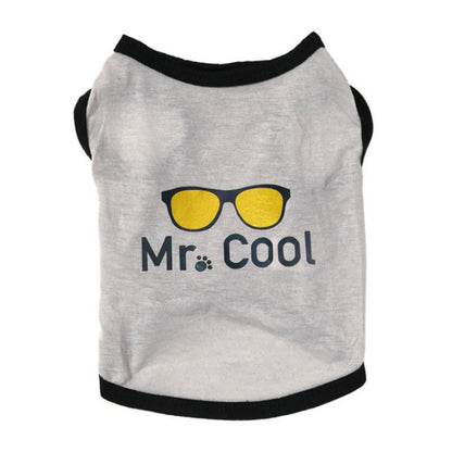 2 PCS Pet Cothing Dog Cat Spring and Summer Thin Cute Vest, XS, S, M, XL