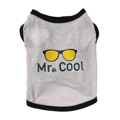2 PCS Pet Cothing Dog Cat Spring and Summer Thin Cute Vest, XS, S, M, XL