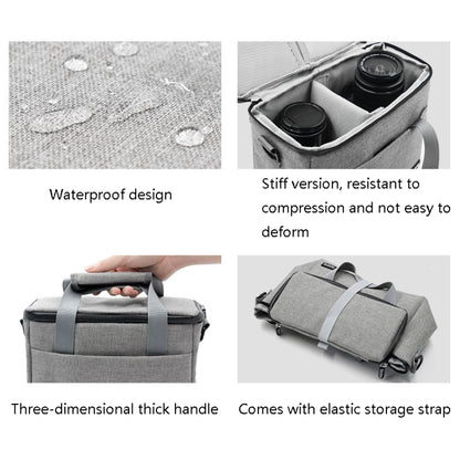 Baona BN-H001 Digital Camera Bag Casual Portable Camera Waterproof Bag, BN-H001 S(Gray), BN-H001 S(Black), BN-H001 M(Gray), BN-H001 M(Black), BN-H001 L(Gray), BN-H001 L(Black)