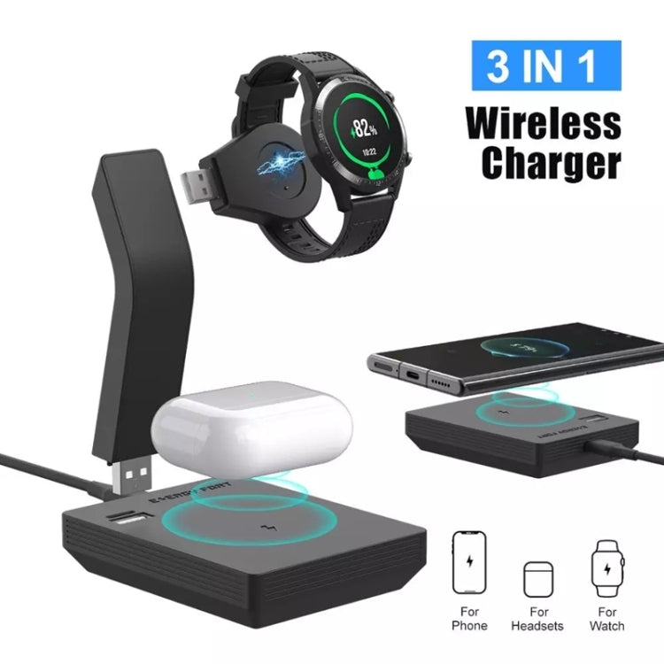 Wacth Earphone Phone Wireless Charger, For Huami GTR / GTS / T-Rex
