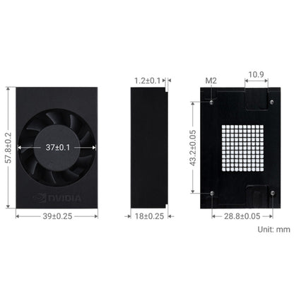 For Jetson Orin Waveshare 24076 Cooling Fan Speed Adjustable, For Jetson Orin