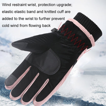 1 Pair WZ-207 Outdoor Warm And Windproof Thickened Cycling Sports Anti-fall Gloves, WZ-207 (Blue Pink), WZ-207 (Gray Pink), WZ-207 (Coffee Gray), WZ-207 (Pink Gray)