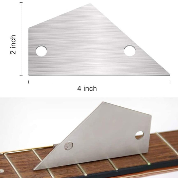 GNR2 Stainless Steel Measurement Bass Guitar Neck Ruler, Single Teeth, Single Teeth + Leveling Ruler