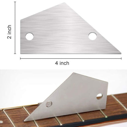 GNR2 Stainless Steel Measurement Bass Guitar Neck Ruler, Single Teeth, Single Teeth + Leveling Ruler