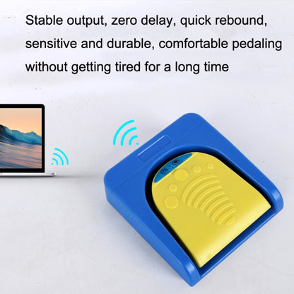 Pcsensor Wireless Bluetooth Foot Pedal Control Switch Keyboard Adapter For Computer, Two-Pendal Two-Button, Two-Pendal Four-Button