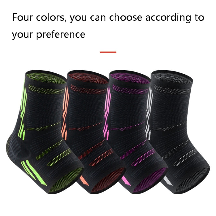 Anti-Sprain Silicone Ankle Support Basketball Football Hiking Fitness Sports Protective Gear, Size: M (Black Gray), M (Black Gray), L (Black Gray), XL (Black Gray), M (Black Orange), L (Black Orange), XL (Black Orange), M (Black Green), L (Black Green)...