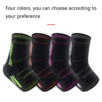 Anti-Sprain Silicone Ankle Support Basketball Football Hiking Fitness Sports Protective Gear, Size: M (Black Gray), M (Black Gray), L (Black Gray), XL (Black Gray), M (Black Orange), L (Black Orange), XL (Black Orange), M (Black Green), L (Black Green)...