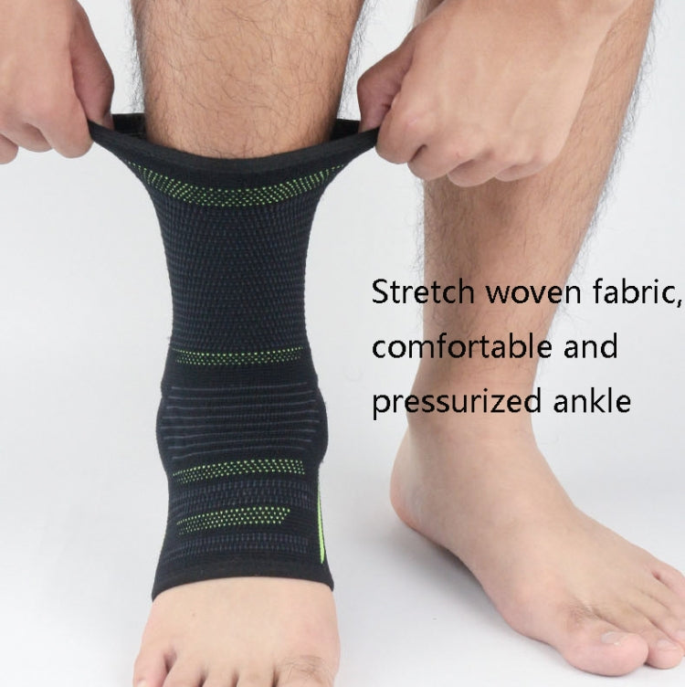Anti-Sprain Silicone Ankle Support Basketball Football Hiking Fitness Sports Protective Gear, Size: M (Black Gray), M (Black Gray), L (Black Gray), XL (Black Gray), M (Black Orange), L (Black Orange), XL (Black Orange), M (Black Green), L (Black Green)...
