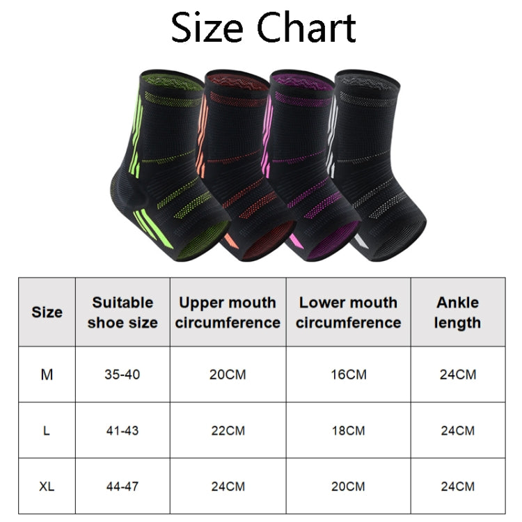 Anti-Sprain Silicone Ankle Support Basketball Football Hiking Fitness Sports Protective Gear, Size: M (Black Gray), M (Black Gray), L (Black Gray), XL (Black Gray), M (Black Orange), L (Black Orange), XL (Black Orange), M (Black Green), L (Black Green)...