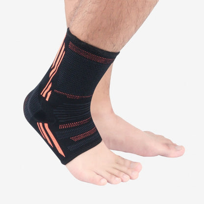 Anti-Sprain Silicone Ankle Support Basketball Football Hiking Fitness Sports Protective Gear, Size: M (Black Gray), M (Black Gray), L (Black Gray), XL (Black Gray), M (Black Orange), L (Black Orange), XL (Black Orange), M (Black Green), L (Black Green)...