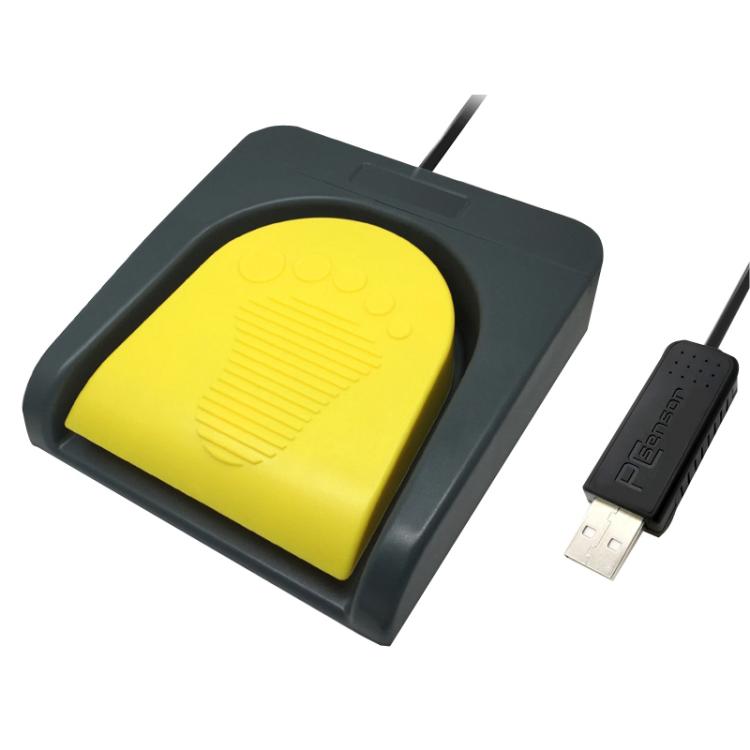 Pcsensor USB Foot Pedal Control Switch Keyboard Adapter For Computer, FS2016, FS2019