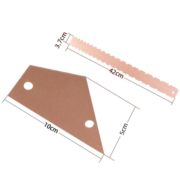 GNR1 Aluminium Measurement Bass Guitar Neck Ruler, Gold, Silver, Gold + Leveling Ruler, Silver + Leveling Ruler