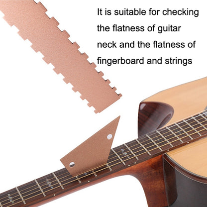 GNR1 Aluminium Measurement Bass Guitar Neck Ruler, Gold, Silver, Gold + Leveling Ruler, Silver + Leveling Ruler
