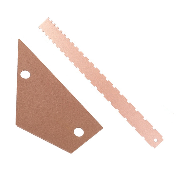 GNR1 Aluminium Measurement Bass Guitar Neck Ruler, Gold, Silver, Gold + Leveling Ruler, Silver + Leveling Ruler
