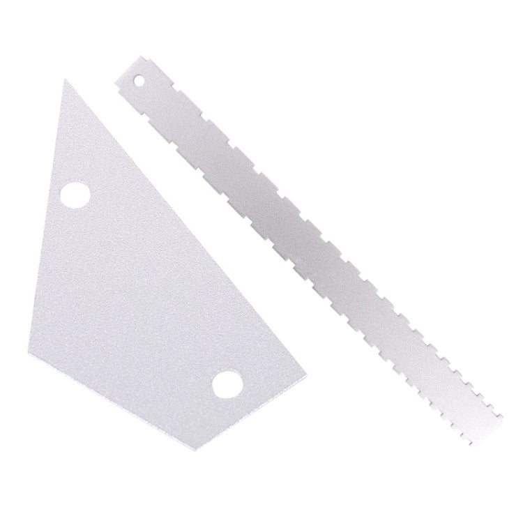 GNR1 Aluminium Measurement Bass Guitar Neck Ruler, Gold, Silver, Gold + Leveling Ruler, Silver + Leveling Ruler