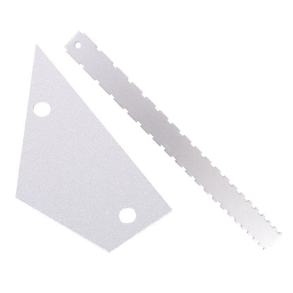 GNR1 Aluminium Measurement Bass Guitar Neck Ruler, Gold, Silver, Gold + Leveling Ruler, Silver + Leveling Ruler
