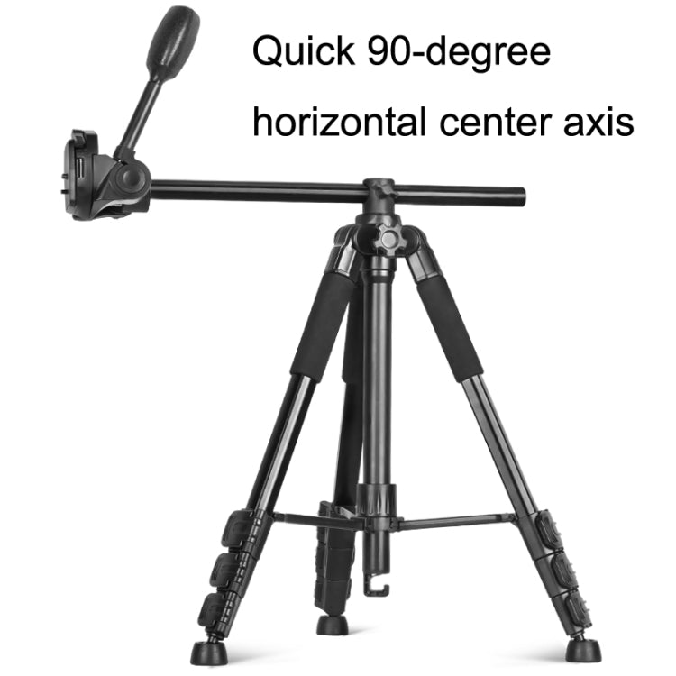 QingZhuangShiDai Q111H Aluminum Alloy Mobile Phone Camera Photography Tripod, Q111H(Black)