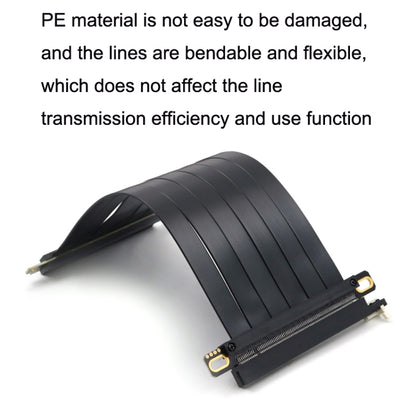 PCI-E 3.0 16X 180-degree Graphics Card Extension Cable Adapter Cable, Length:, 10cm, 15cm, 20cm