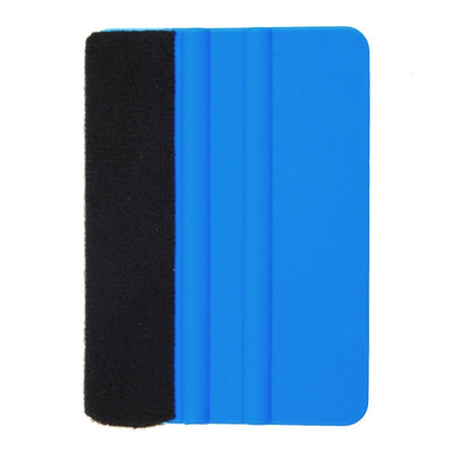 5pcs Felt Scraper Plastic Film Scraper Car Foil Cleaning Tools, 10×7cm Blue Felt Scraper