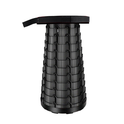 Outdoor Portable Folding Telescopic Plastic Stool Camping Fishing Garden Stool, 47cm(Black), 47cm(Red), 47cm(Yellow)
