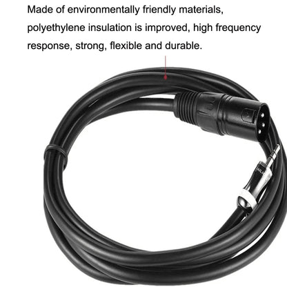 3.5mm To Caron Male Sound Card Microphone Audio Cable, 0.5m, 1m, 1.5m, 2m, 3m, 5m, 10m, 15m