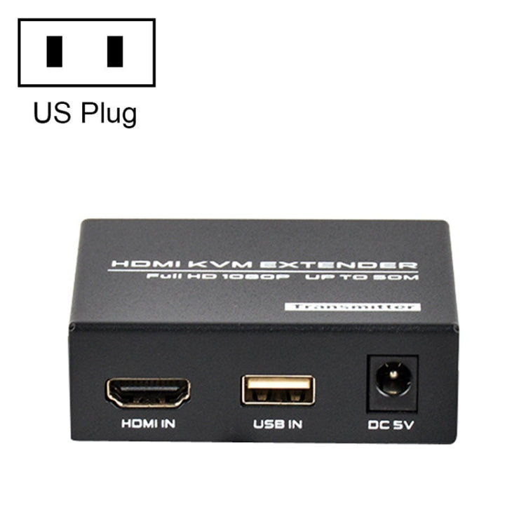 FJGEAR FJ-HKV50 HDMI+USB To KVM 1080P IP 50M Extender, FJ-HKV50 US Plug, FJ-HKV50 EU Plug