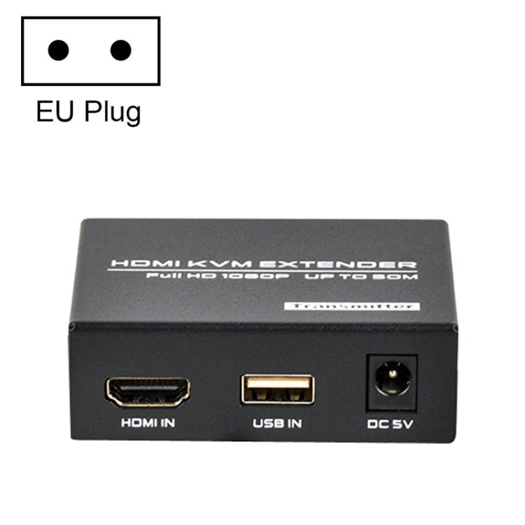 FJGEAR FJ-HKV50 HDMI+USB To KVM 1080P IP 50M Extender, FJ-HKV50 US Plug, FJ-HKV50 EU Plug