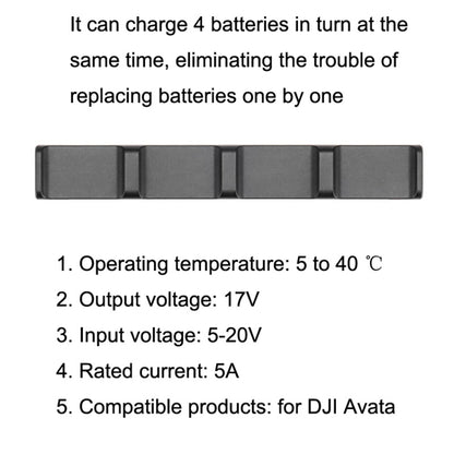 Original Charge Housekeeper 4 Batteries Charger for DJI Avata, Charge Housekeeper