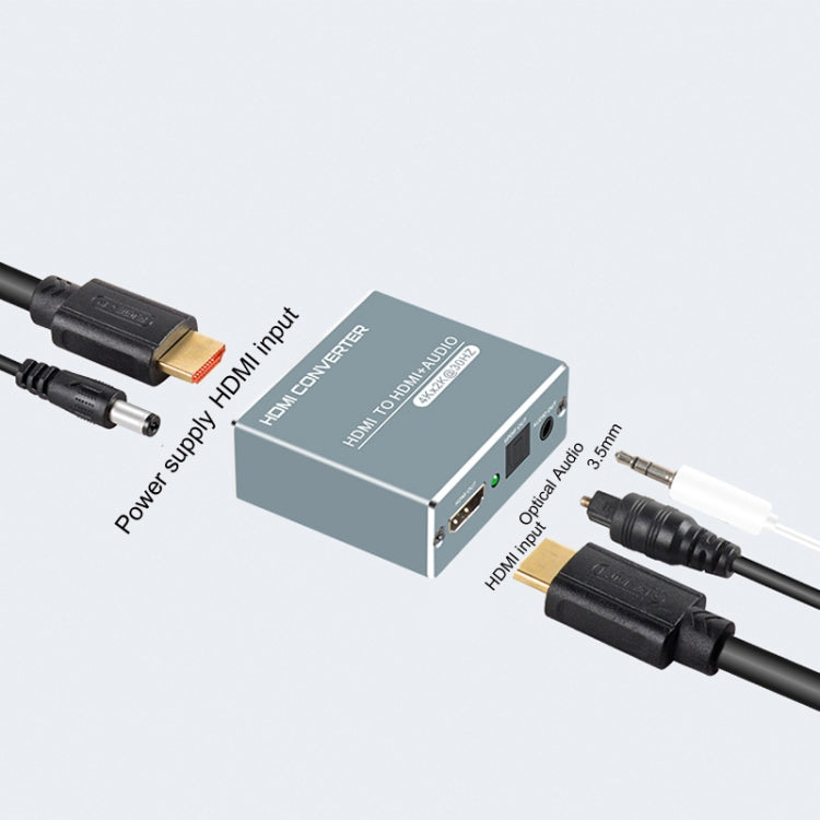 FJGEAR FJ-HDV01 HDMI HD 4K 30HZ Fiber Audio Separator, FJ-HDV01 EU Plug