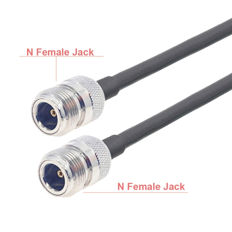 N Female To N Female RG58 Coaxial Adapter Cable, 0.5m, 1m, 1.5m, 3m, 5m, 10m