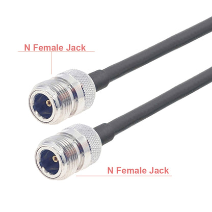 N Female To N Female RG58 Coaxial Adapter Cable, 0.5m, 1m, 1.5m, 3m, 5m, 10m
