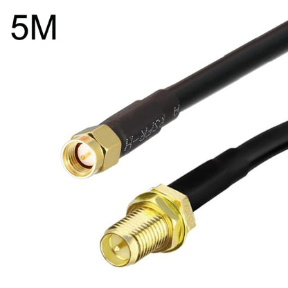 SMA Male To RP-SMA Female RG58 Coaxial Adapter Cable, SMA Male To RP-SMA Female 0.5m, SMA Male To RP-SMA Female 1m, SMA Male To RP-SMA Female 1.5m, SMA Male To RP-SMA Female 3m, SMA Male To RP-SMA Female 5m, SMA Male To RP-SMA Female 10m
