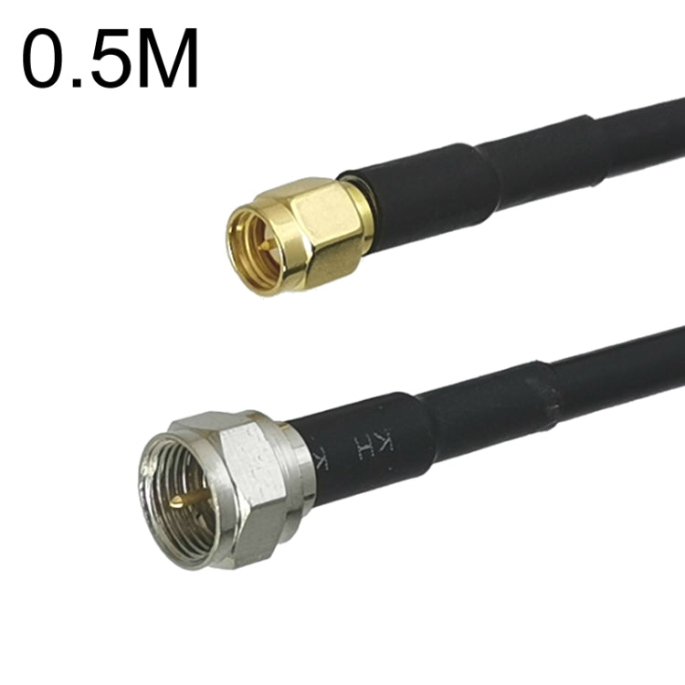 SMA Male To F TV Male RG58 Coaxial Adapter Cable, 0.5m, 1m, 1.5m, 3m, 5m, 10m