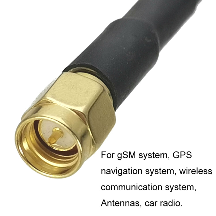 SMA Male To F TV Male RG58 Coaxial Adapter Cable, 0.5m, 1m, 1.5m, 3m, 5m, 10m