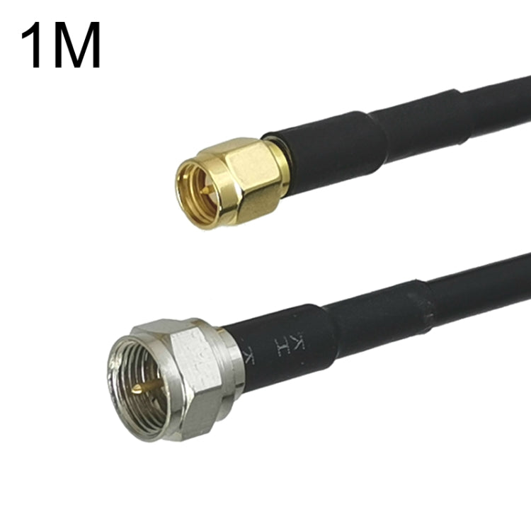 SMA Male To F TV Male RG58 Coaxial Adapter Cable, 0.5m, 1m, 1.5m, 3m, 5m, 10m