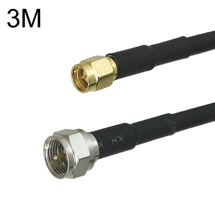 SMA Male To F TV Male RG58 Coaxial Adapter Cable, 0.5m, 1m, 1.5m, 3m, 5m, 10m