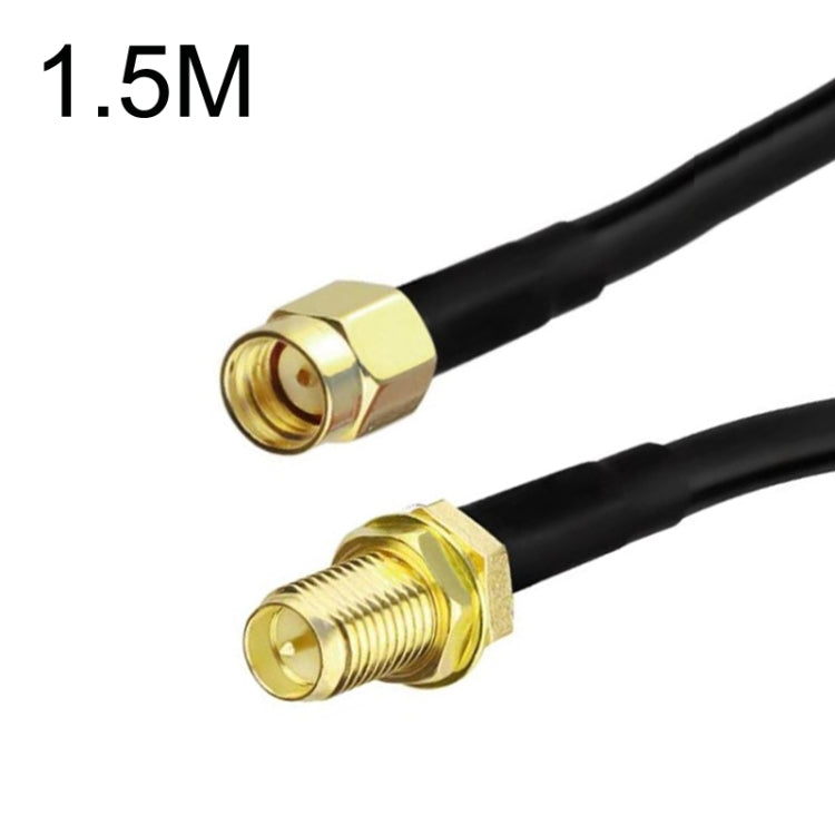 RP-SMA Male To RP-SMA Female RG58 Coaxial Adapter Cable, RP-SMA Male To RP-SMA Female 0.5m, RP-SMA Male To RP-SMA Female 1m, RP-SMA Male To RP-SMA Female 1.5m, RP-SMA Male To RP-SMA Female 3m, RP-SMA Male To RP-SMA Female 5m...