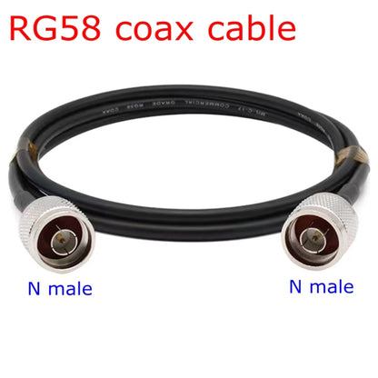 N Male To N Male RG58 Coaxial Adapter Cable, 0.5m, 1m, 1.5m, 3m, 5m, 10m