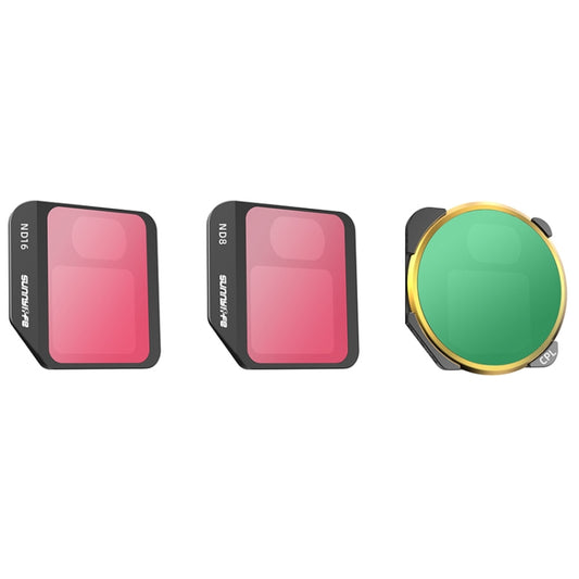 Sunnylife M3-FI330 For Mavic 3 Filter, CPL+ND8+ND16, ND4 / PL+ND8 / PL+ND16 / PL+ND32 / PL, MCUV+CPL+ND4+ND8+ND16+ND32