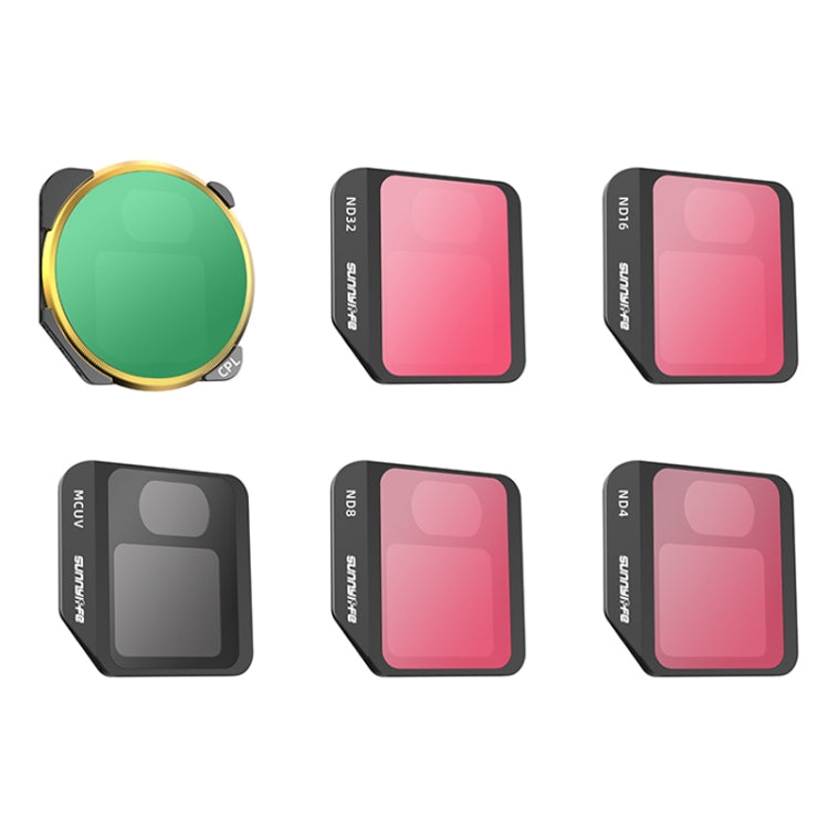 Sunnylife M3-FI330 For Mavic 3 Filter, CPL+ND8+ND16, ND4 / PL+ND8 / PL+ND16 / PL+ND32 / PL, MCUV+CPL+ND4+ND8+ND16+ND32