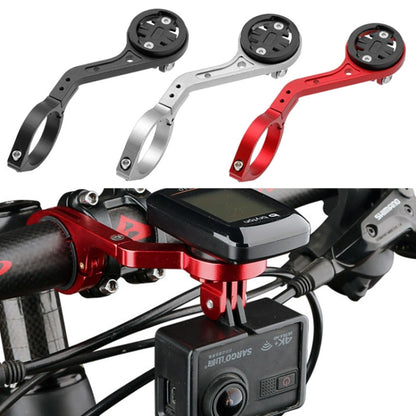 BG-371 Bicycle Aluminum Alloy Code Table Frame Universal Code Table Extension Flashlight Bracket, (Black), (Red), (Silver)