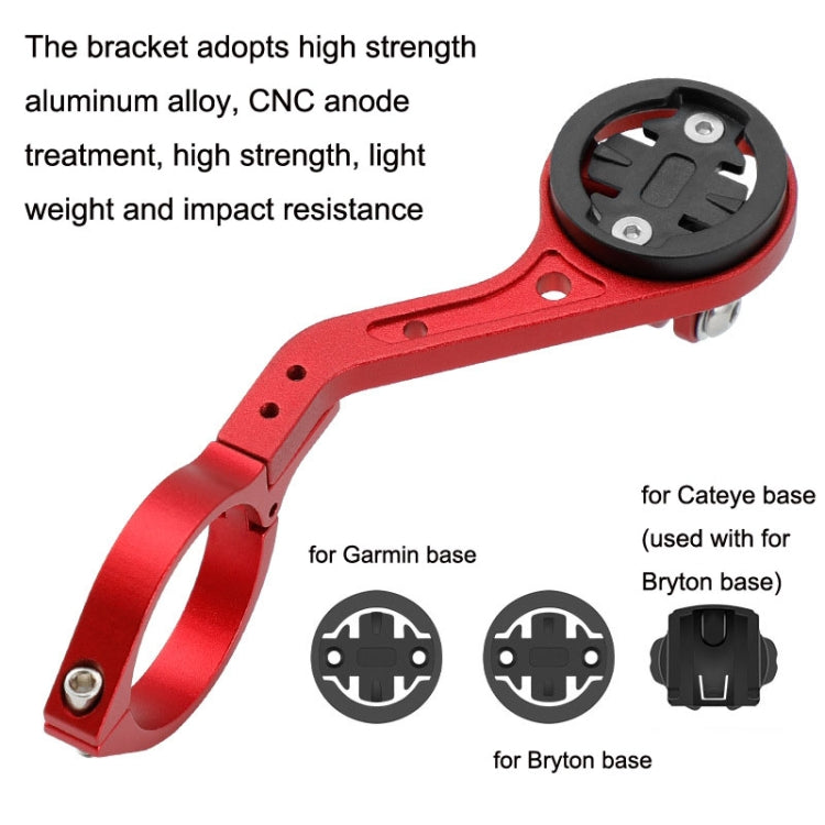 BG-371 Bicycle Aluminum Alloy Code Table Frame Universal Code Table Extension Flashlight Bracket, (Black), (Red), (Silver)