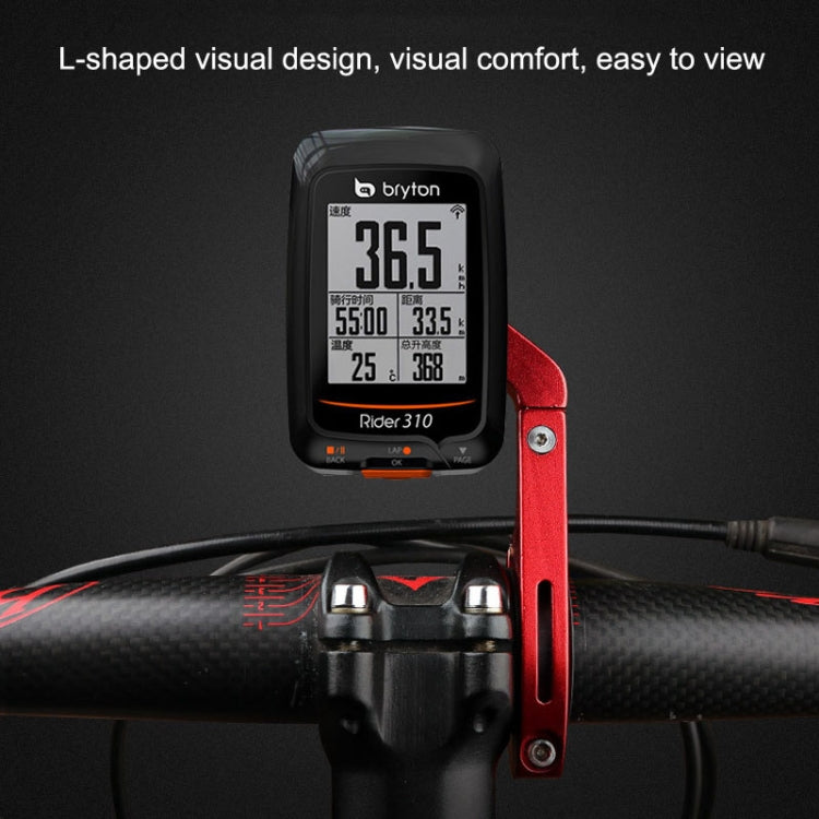 BG-371 Bicycle Aluminum Alloy Code Table Frame Universal Code Table Extension Flashlight Bracket, (Black), (Red), (Silver)