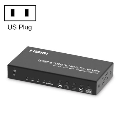 FJGEAR FJ-401HF 4 In 1 Out 4K HDMI Splitter Supports Four Screen Segmentation, FJ-401HF EU Plug, FJ-401HF US Plug
