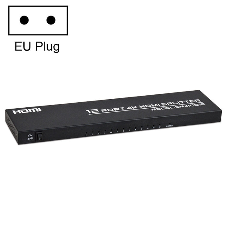 FJGEAR FJ-SM1012 1 In 12 Out 30HZ HDMI 4K HD Audio And Video Splitter, FJ-SM1012 US Plug, FJ-SM1012 EU Plug