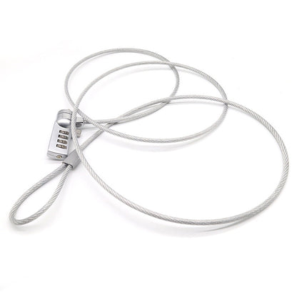 Four Digit Computer Lock Notebook Universal Anti-theft Password Lock, Diameter 3.5 mm Length 1.2 m