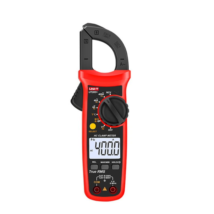 Digital Clamp Multimeter AC/DC Voltage Detector, UT202+ 400A